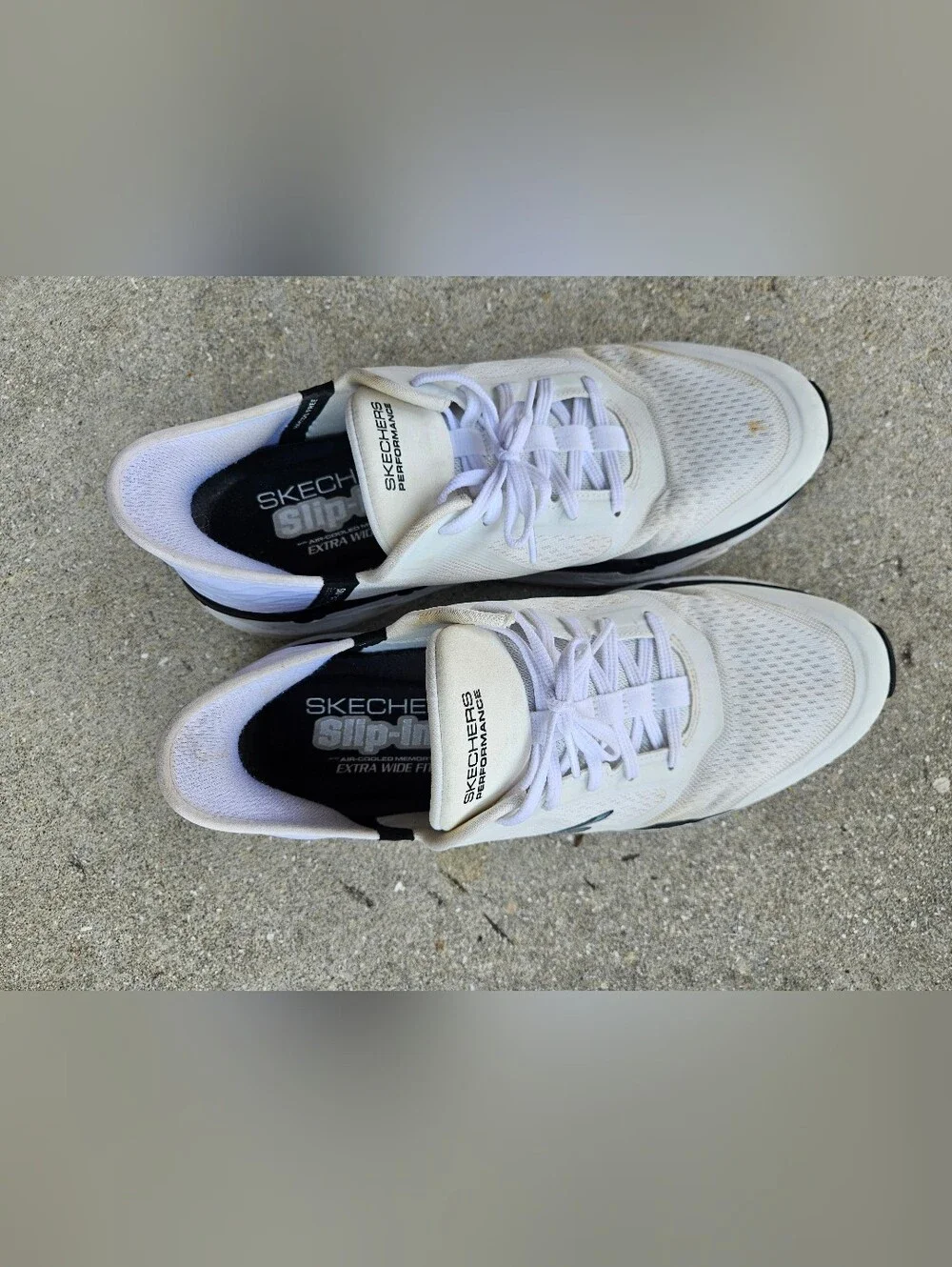 SKECHERS Max Cushioning White Premier Hands Free Slip-Ins Ascendant Men Size 12